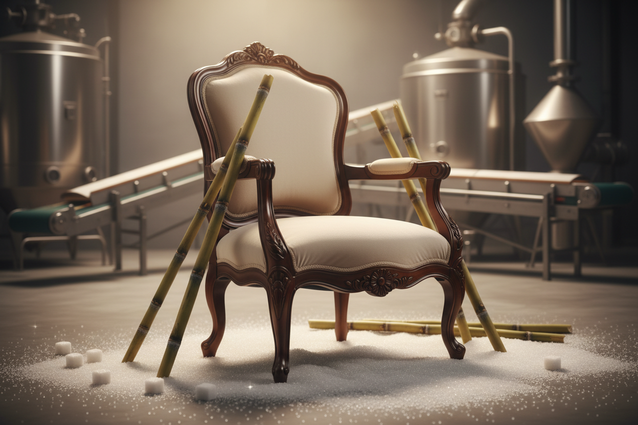 imagen que haga alusión a una silla por ocupar en sentido figurado de un puesto por ocupar en la industria azucarera, sin texto ni personas